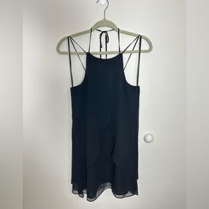 BCBGeneration Black Strappy Layered Dress